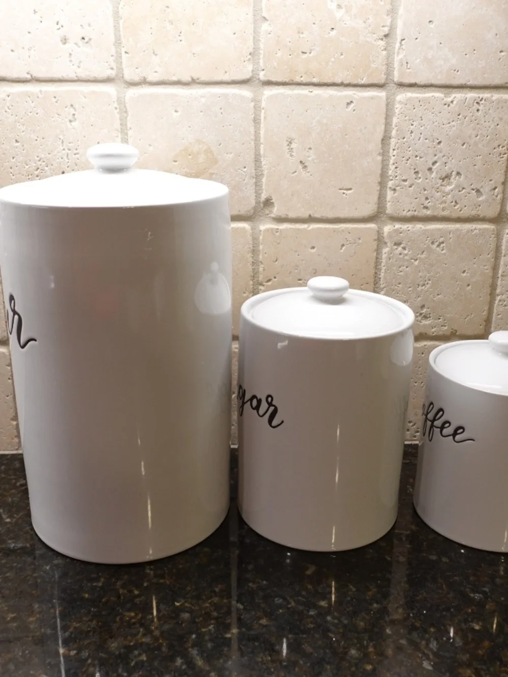 Kitchen Coffee, Flour, and Sugar containers. - Picture 4 of 5